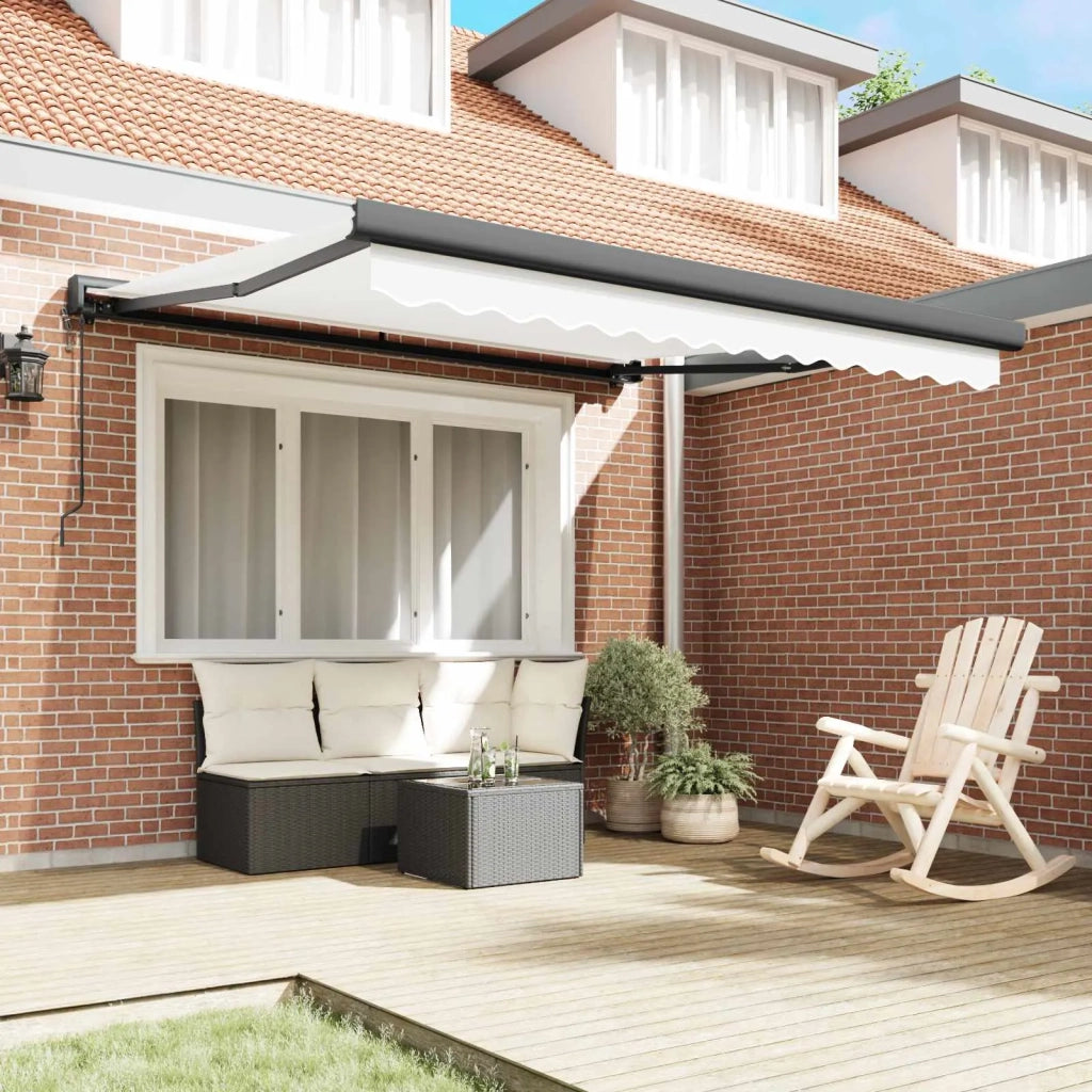 Tenda da Sole Bianco 350 x 250 x 165 cm Poliestere e Alluminio 3330372