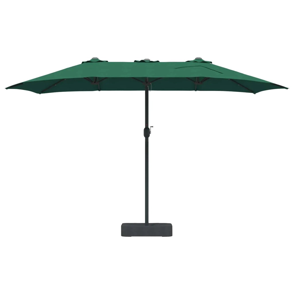 Ombrello | Parasol da giardino Verde 385 x 209 x 244 cm Poliestere