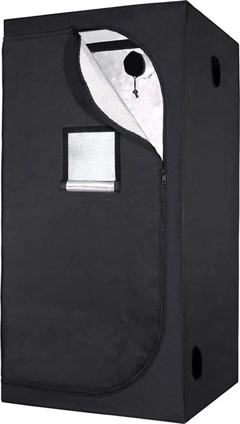 Cassa di crescita interno 100x100x200cm - Potenza di riflessione Mylar 97% - Per coltivazione idroponica e giardinaggio indoor