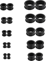 Kit di espansioni per orecchini in silicone - Tunnel per orecchini espandibili per uomo e donna - 20 pezzi - 4/5/6/8/10/12/14/16/18/20mm