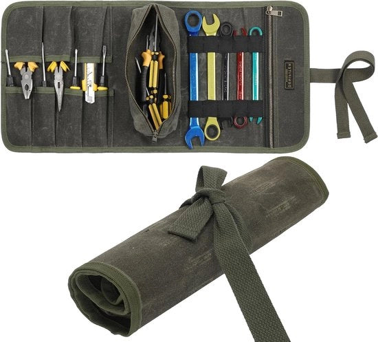 Organizzatore multifunzionale impermeabile per attrezzi - Borsa trasportabile - verde oliva - 60 x 26 cm
