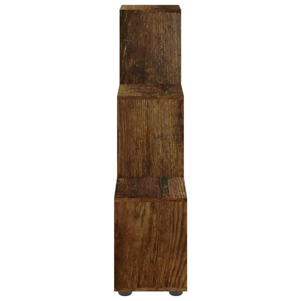 Libreria a Scala Rovere Fumo 107 cm in Legno Multistrato 342606