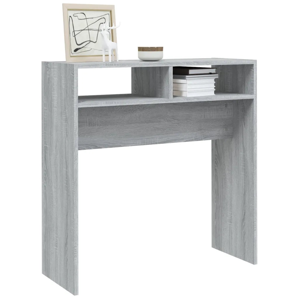 Tavolino Consolle | Tavolo d'Ingresso Grigio Sonoma 78x30x80 cm Legno Multistrato