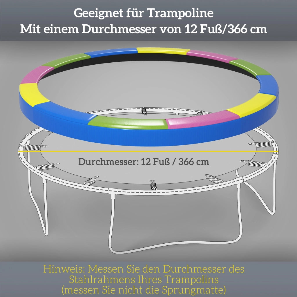 Copertura per Trampolino ¨C zephmum ¨C ?366 cm, Impermeabile, Multicolore