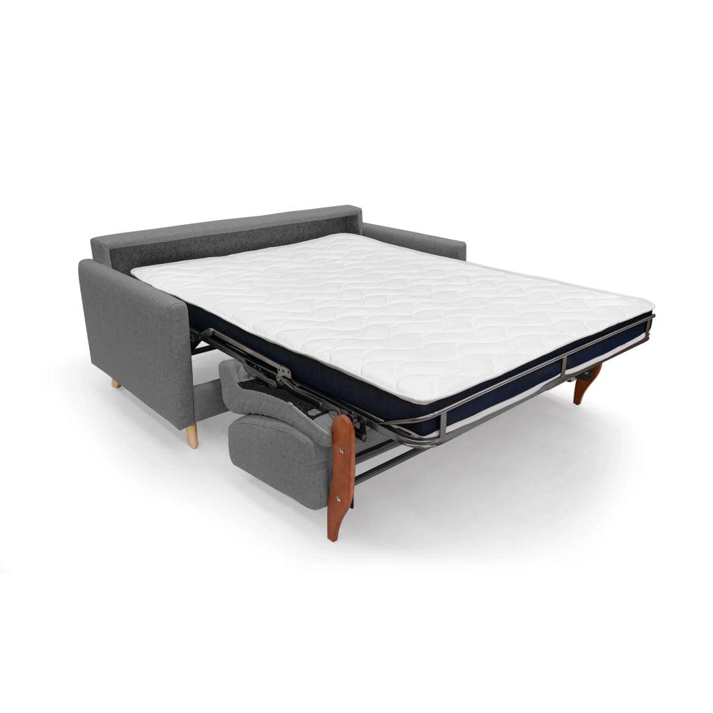 Edgar Divano letto matrimoniale in tessuto felis impermeabile T03 160 cm (mat. 120x197) grigio