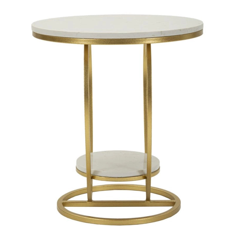 Tavolinetto Heart Oro cm ø 40x45,5