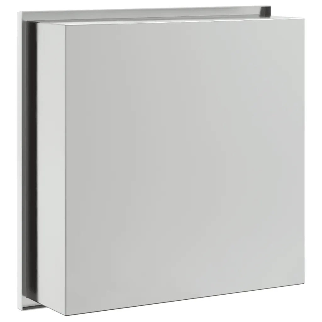 Nicchia per Doccia Argento Spazzolato 32x32x9cm in Acciaio Inox CFW7956099