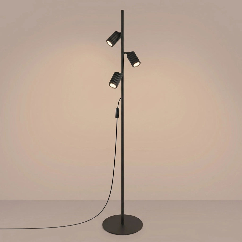 Lampada da terra KARBON 3 nero