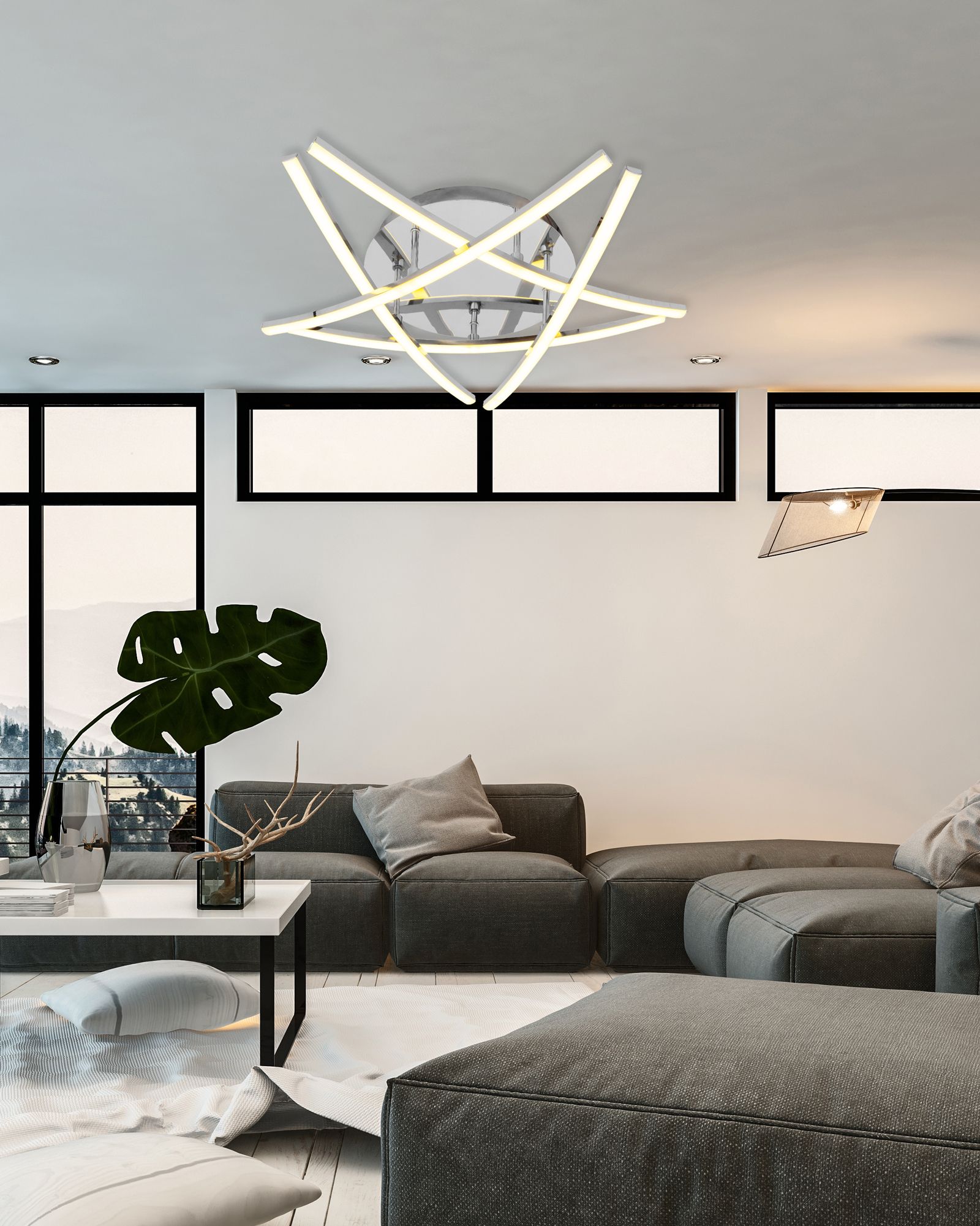 Lampada Da Soffitto Plafoniera Moderna Star Led App399-c