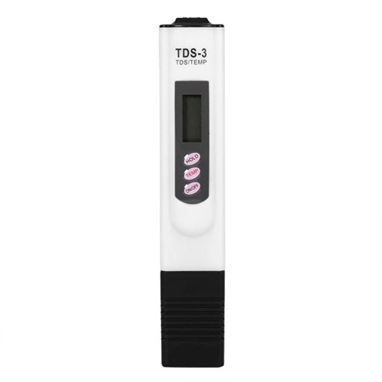 Misuratore di Conduttività Digitale LCD - Tester di Qualità dell'Acqua - Penna per Test Acqua - Termometro 0-80°C - Portata di Misura 0-9999ppm - Adatto per Acqua Potabile/Aquari/Zona Balneare - Tester di Qualità dell'Acqua
