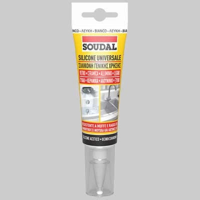 SILICONE UNIVERSALE ML 60 SOUDAL  Trasparente     SOUDAL