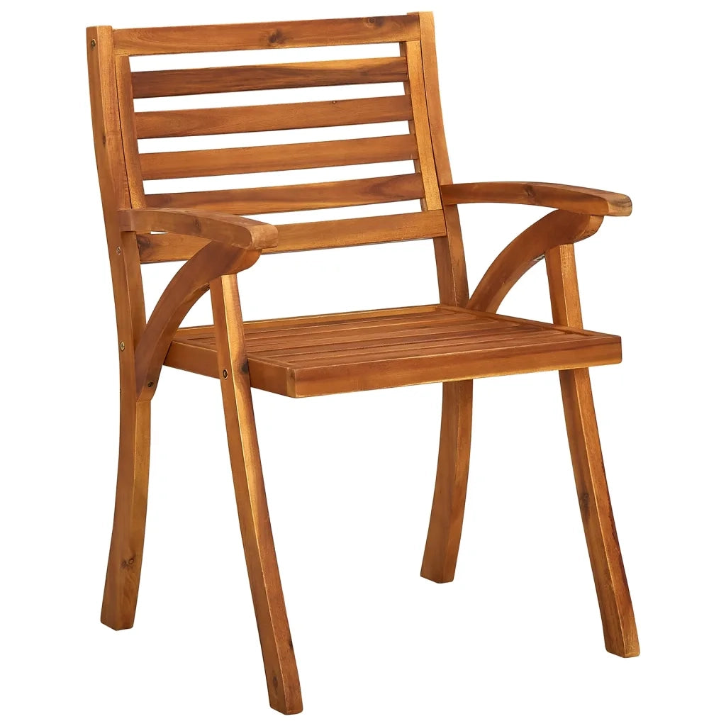Sedie da Giardino con Cuscini 8 pz in Legno Massello di Acacia 3075220