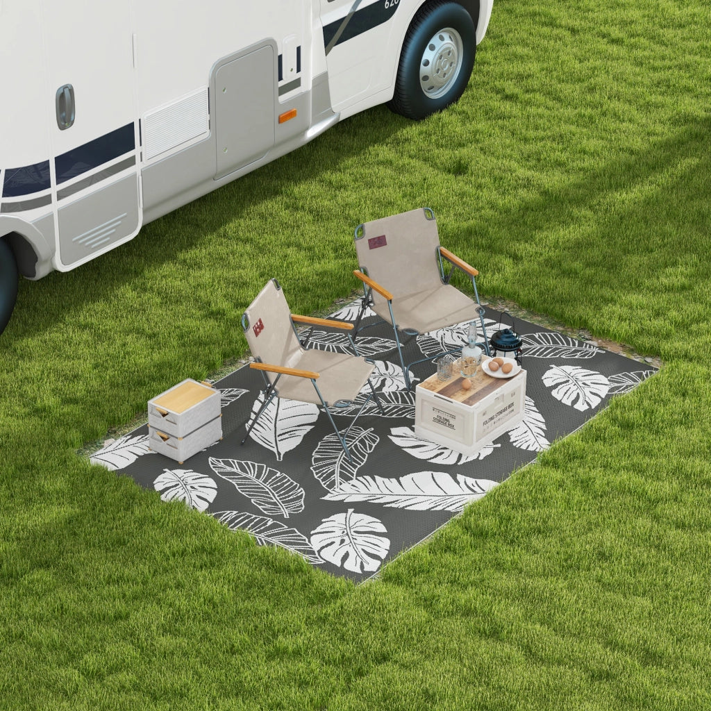 Tappeto da esterno reversibile ¨C Minimal ¨C grigio/bianco 182x274cm