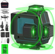 Laser Waterpas 360° - Livellatore Laser Rotativo con 3 Modalità e Batterie Ricaricabili