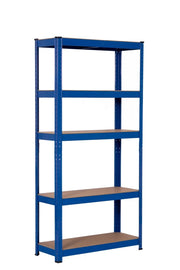 SET 2x ripiani resistenti, 90 x 40 x 180 cm, verniciati blu