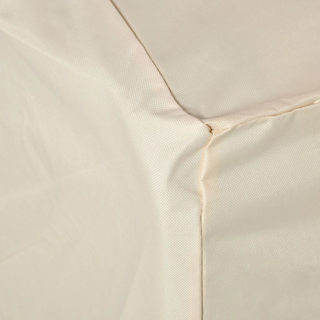 Copertura per Divano da Giardino 3 Posti ¨C zephmum ¨C Beige Impermeabile 218x111x101 cm