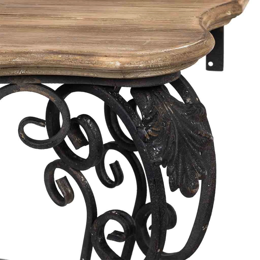 Console in legno e metallo finitura invecchiata 87x41x80h cm