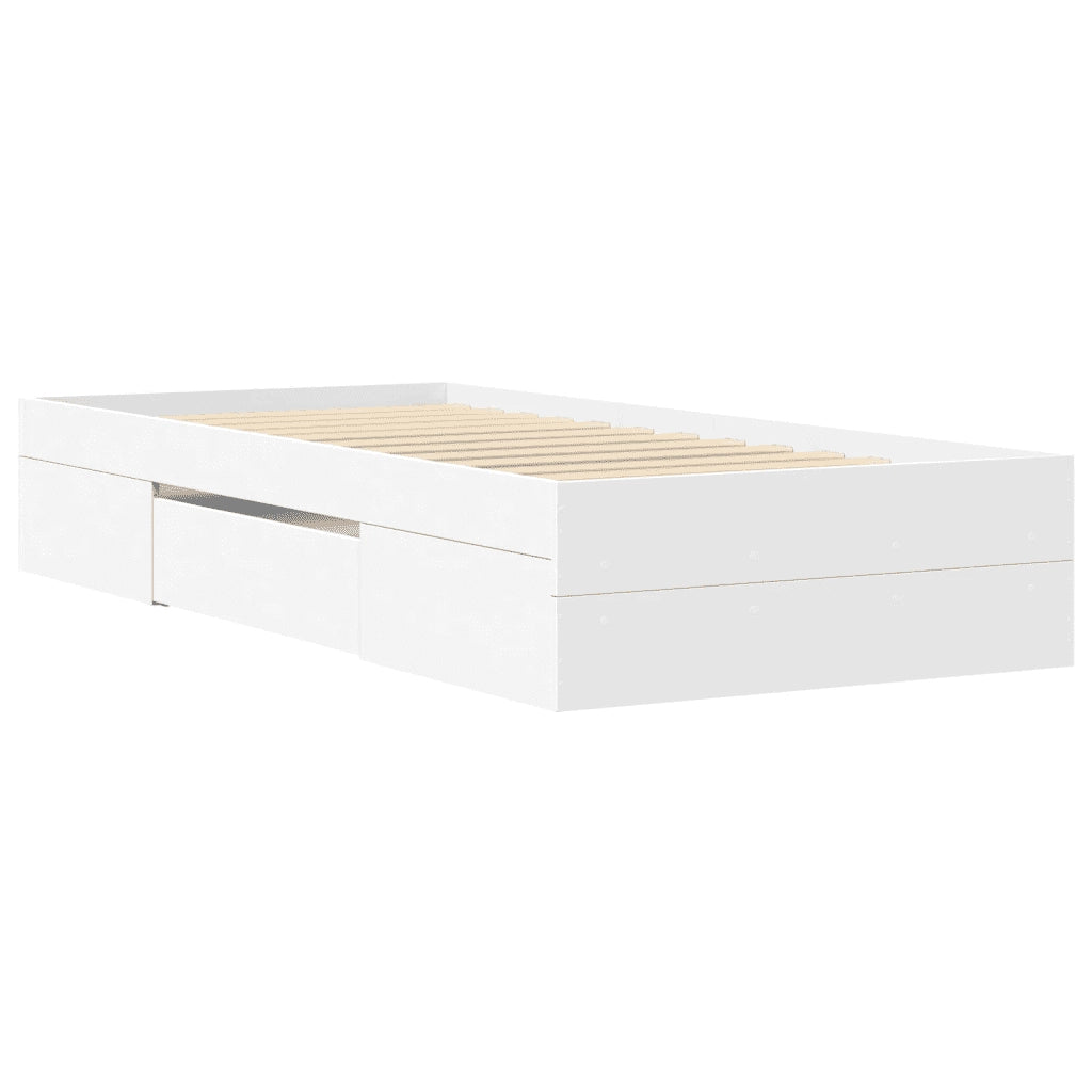 Giroletto-Struttura Letto Bianco 75x190 cm in Legno Multistrato 151908