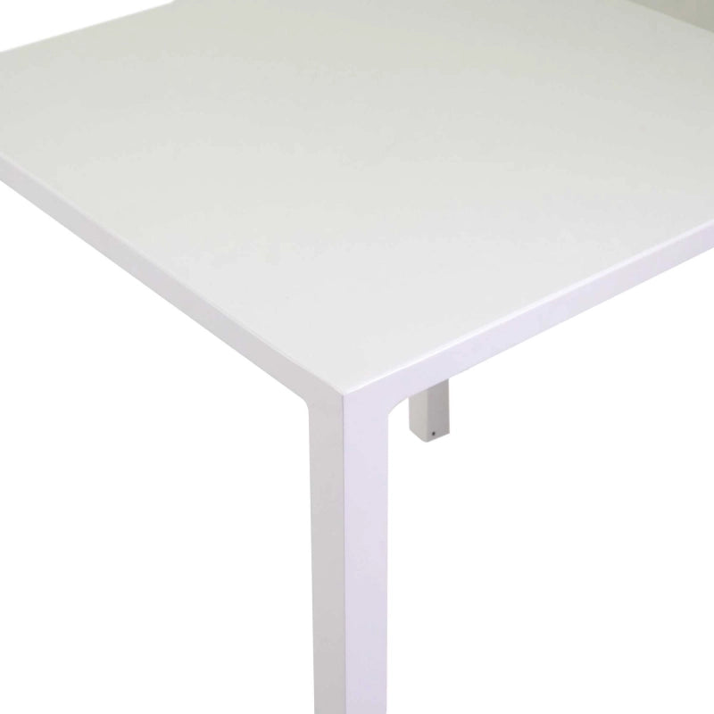 Tavolo alluminio regolabile Alma biancoquadro cm 70x70h75