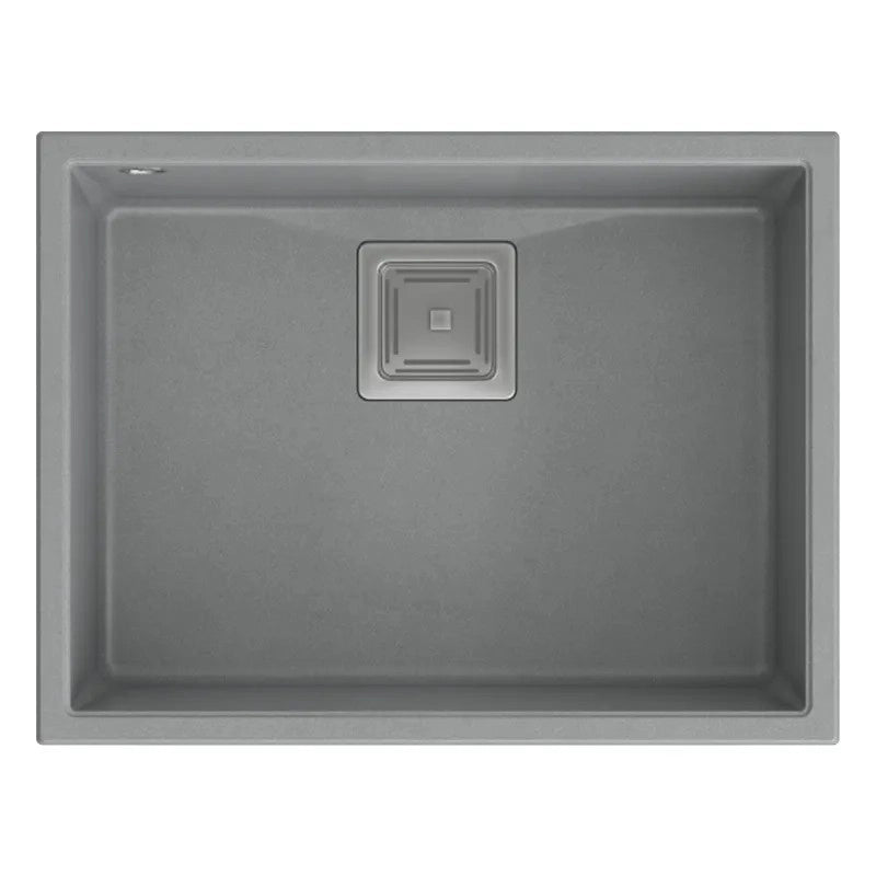 Lavello In Granito David 50 Grey Metallic Tappo oro