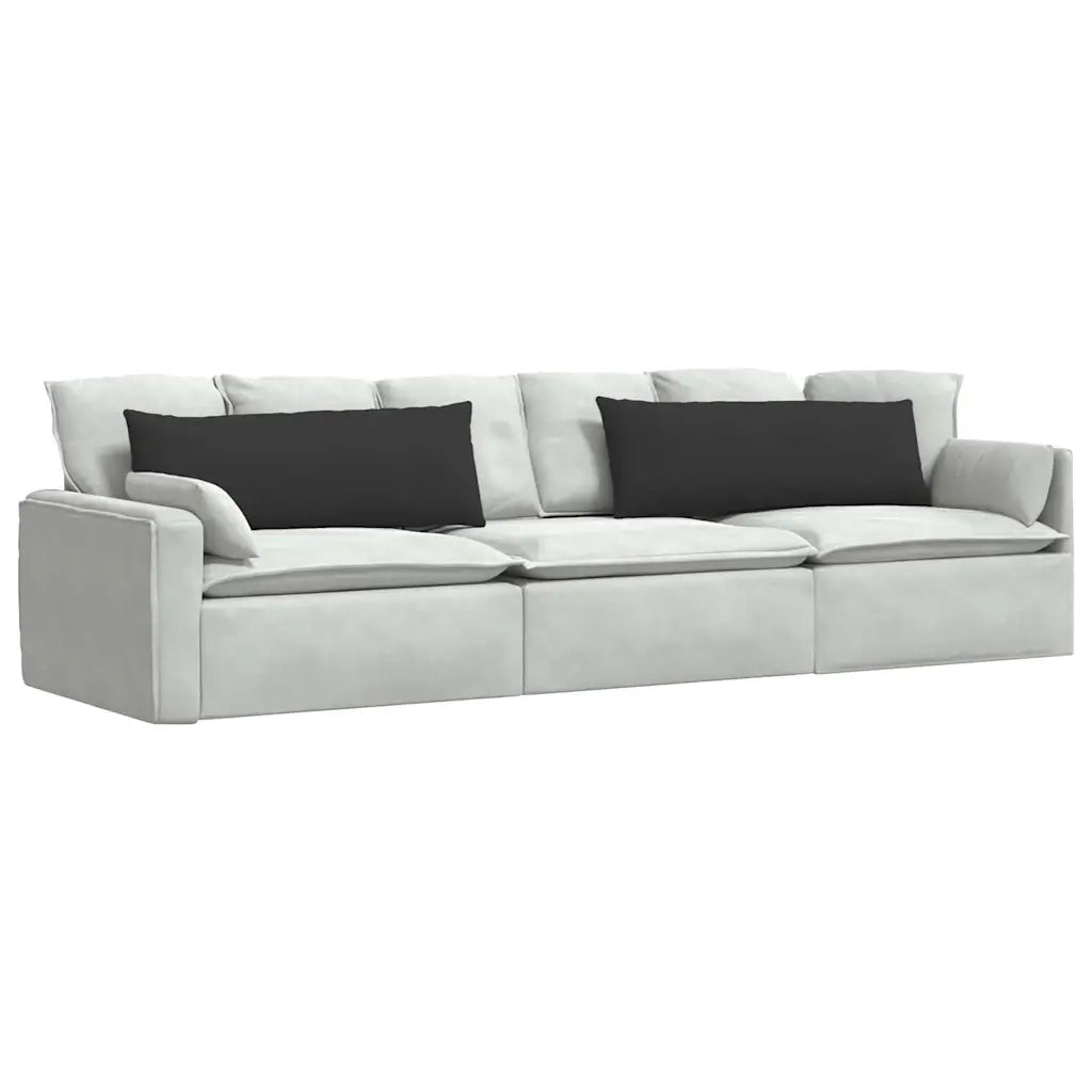 Cuscini da Divano 2 pcs Nero 120 x 40 cm Tessuto