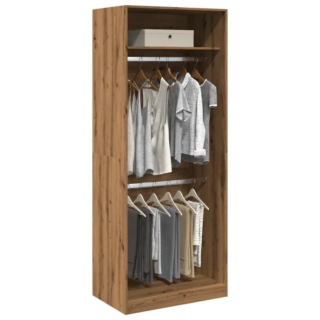 Armadio Rovere Artigianale 80x50x200 cm in Legno Multistrato CFW5945987
