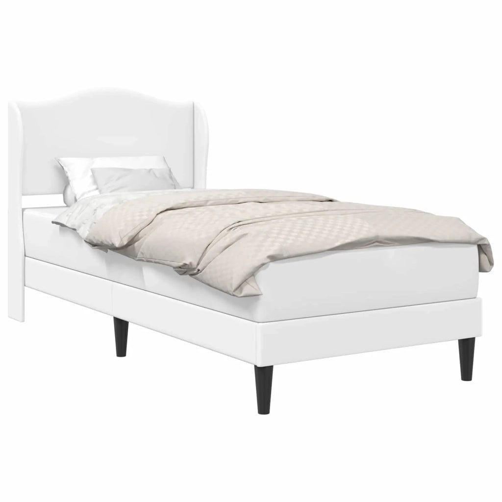 Struttura del letto con testiera Bianco 80 x 200 cm Similpelle 42027836
