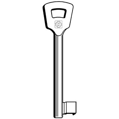 CHIAVE PATENT 5NFHL SILCA - ZAMA NICHELATA SATINATA- 5 pezzi