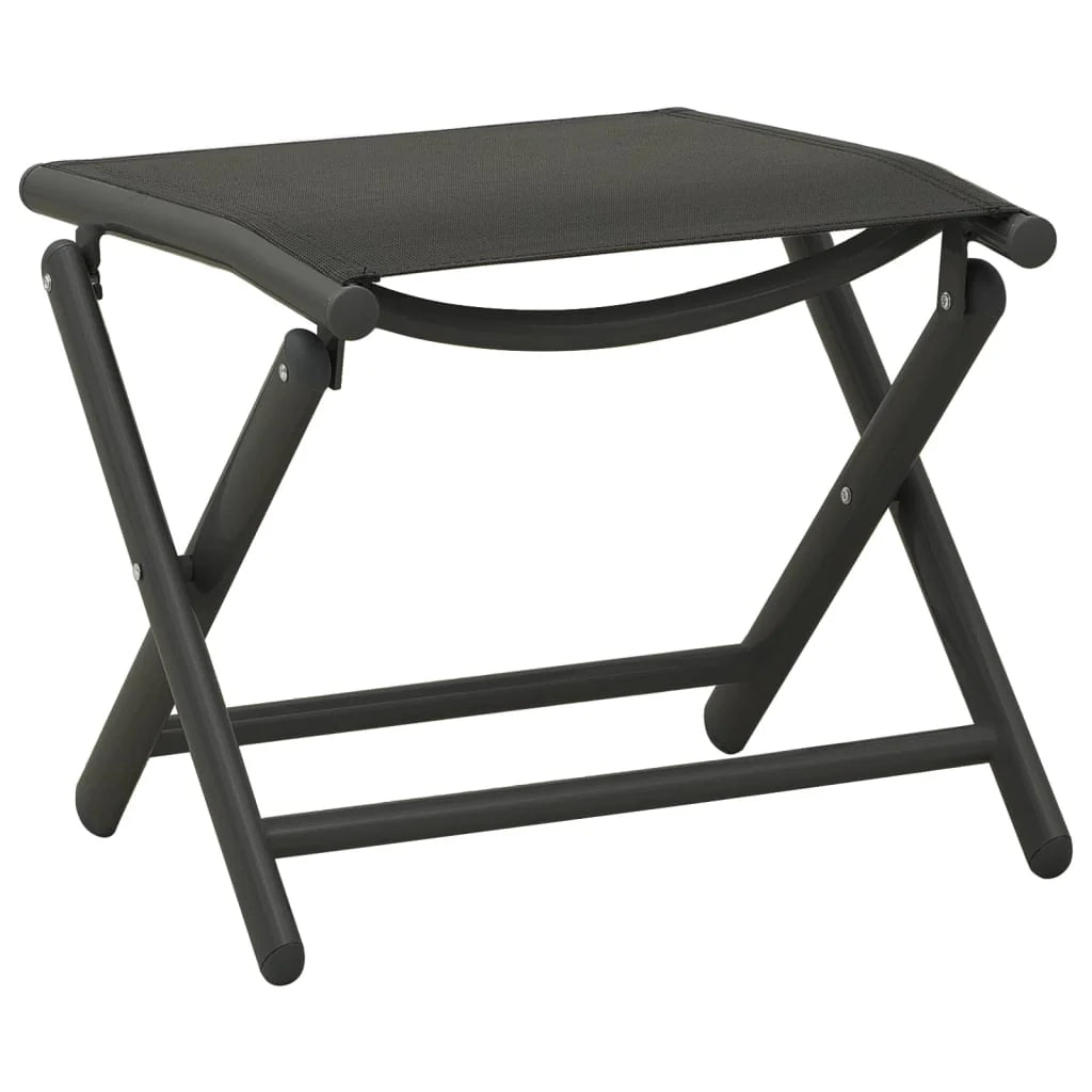 Set di mobili da giardino mobili da esterno set da 3 pezzi textilene e alluminio nero 02_0016066