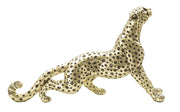 Leopardo points, poliresina oro e nero 33x7,7x19,5 cm
