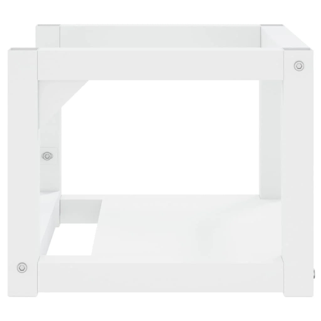 Struttura lavabo bagno sospeso 40x38x31 cm ferro bianco 02_0006756