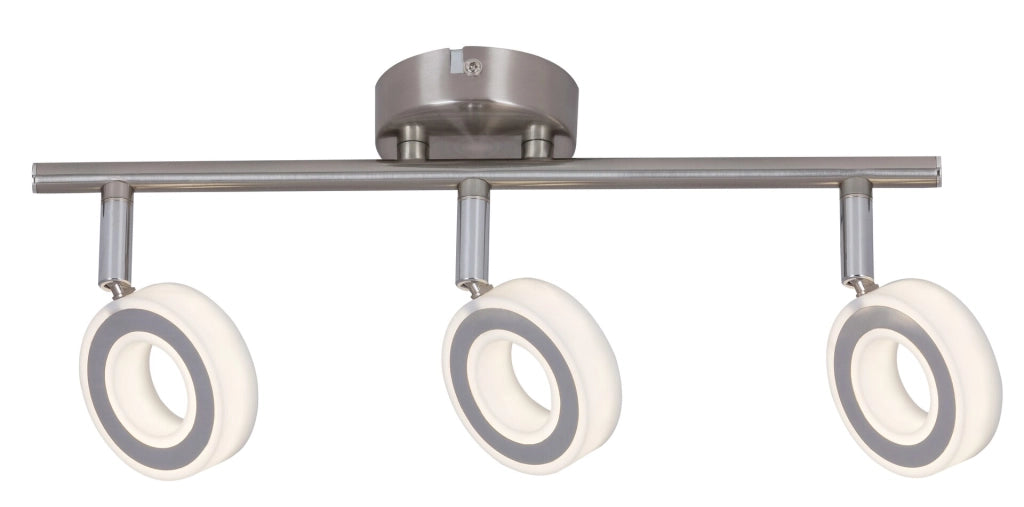 Rabalux Zora barra LED cromo 3 luci 13,5W 4000K soffitto