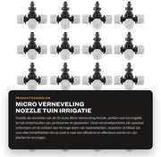 Vernevelatore con Micro Spreminaio in ABS - 20 pezzi - Accessori Irrigazione - Flessibile in Alluminio - Alta Qualità - Leggero e Duraturo