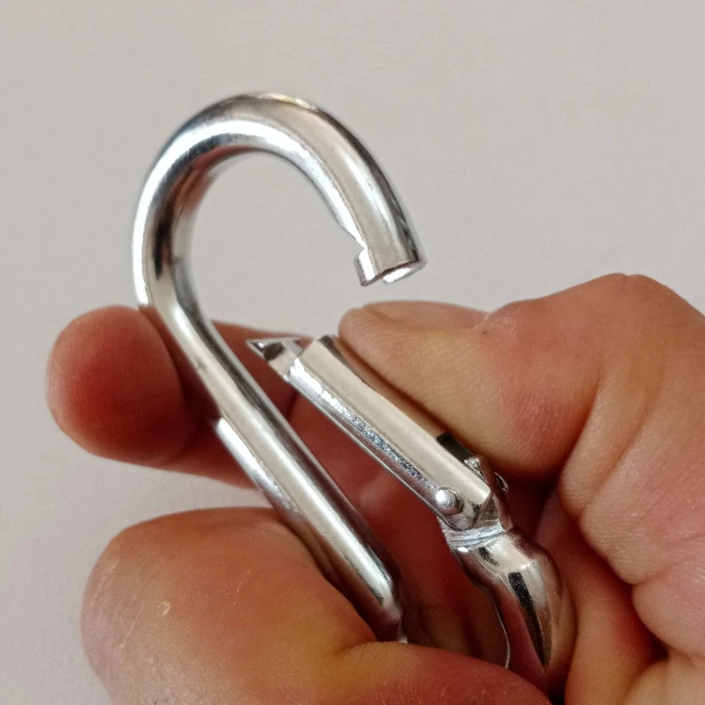 Robur 100mm moschettone pompiere a molla zincato