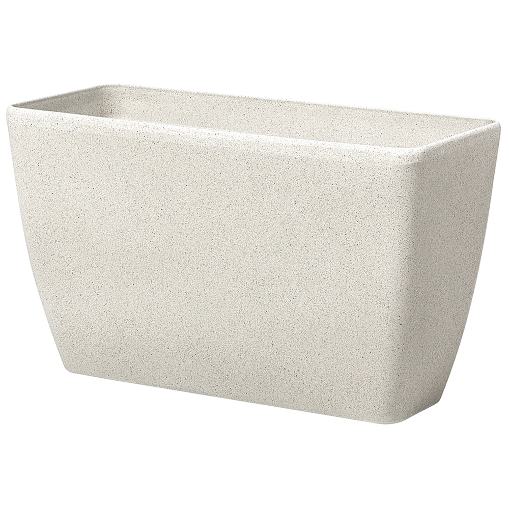 Vaso per fiori Fioriera in pietra beige 74 x 32 x 45 cm Accessori per interni e interni moderni e minimalisti