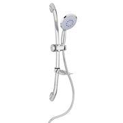 Saliscendi Doccia 3 getti con ECO-STOP Doppia aggraffatura in Acciaio inox e ABS Mod. Moon