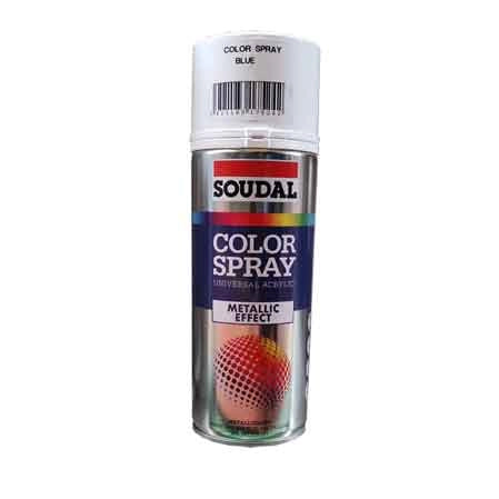 BOMBOLETTA SPRAY METALLIZZATO SOUDAL 400 ml - Argento - 6 pezzi- SOUDAL