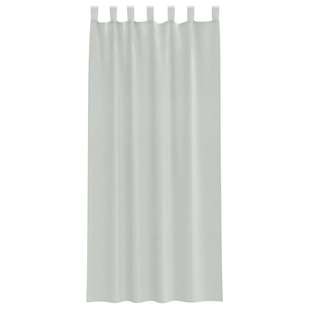 Tende in Voile con Passanti 2 pz Grigio Chiaro 140x245 cm 4102299