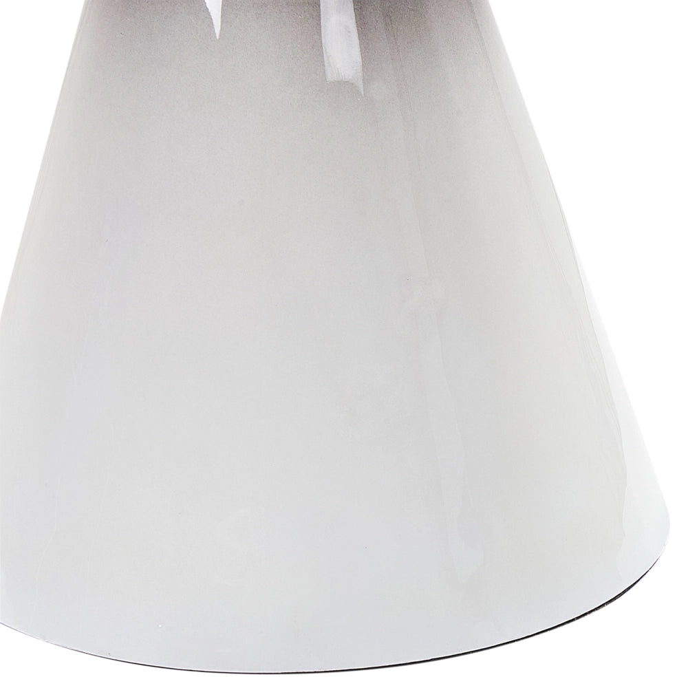 Tavolino moderno in metallo bianco e nero elegante salotto contemporaneo