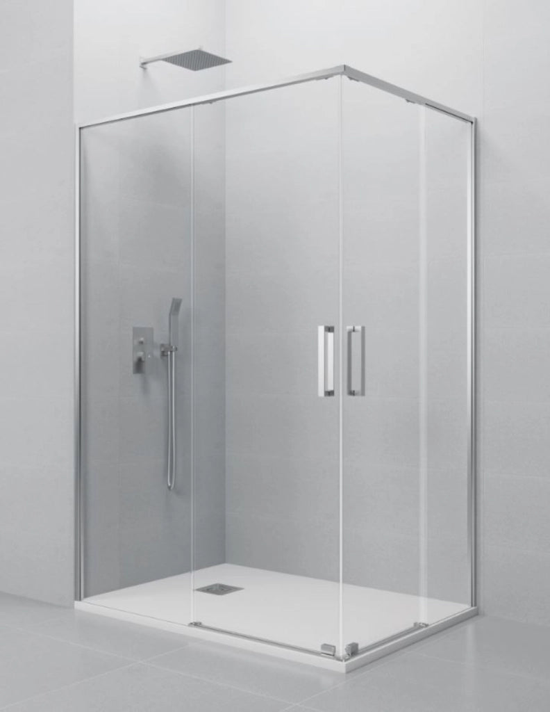 Box doccia ingresso angolare 2+2 ABANTE (TWENTY) 95x80 cm Cromo