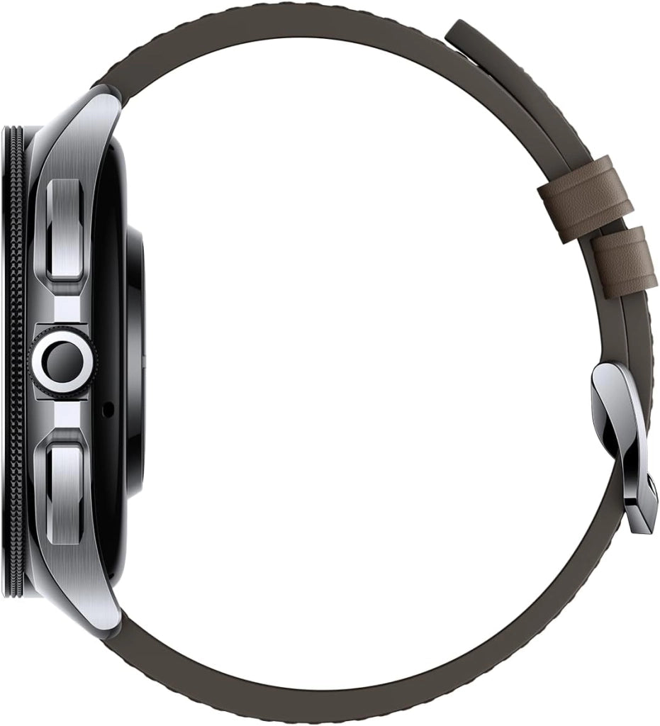 Watch 2 Pro 4G (LTE) Smartwatch (135-205 mm, Leder, Silber/Braun), Braun, Unico, Klassisch