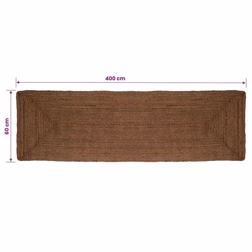 Tappeto da Area Grigio 60 x 400 cm Juta 42010407