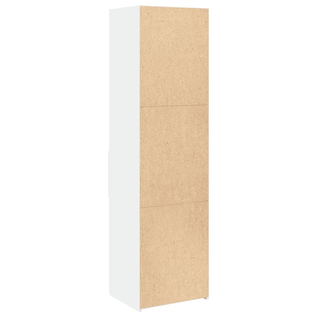 Credenza cassettiera mobile contenitore organizer cucina soggiorno salotto alto 50 x 425 x 185 cm legno ingegnerizzato bianco 02_0032461