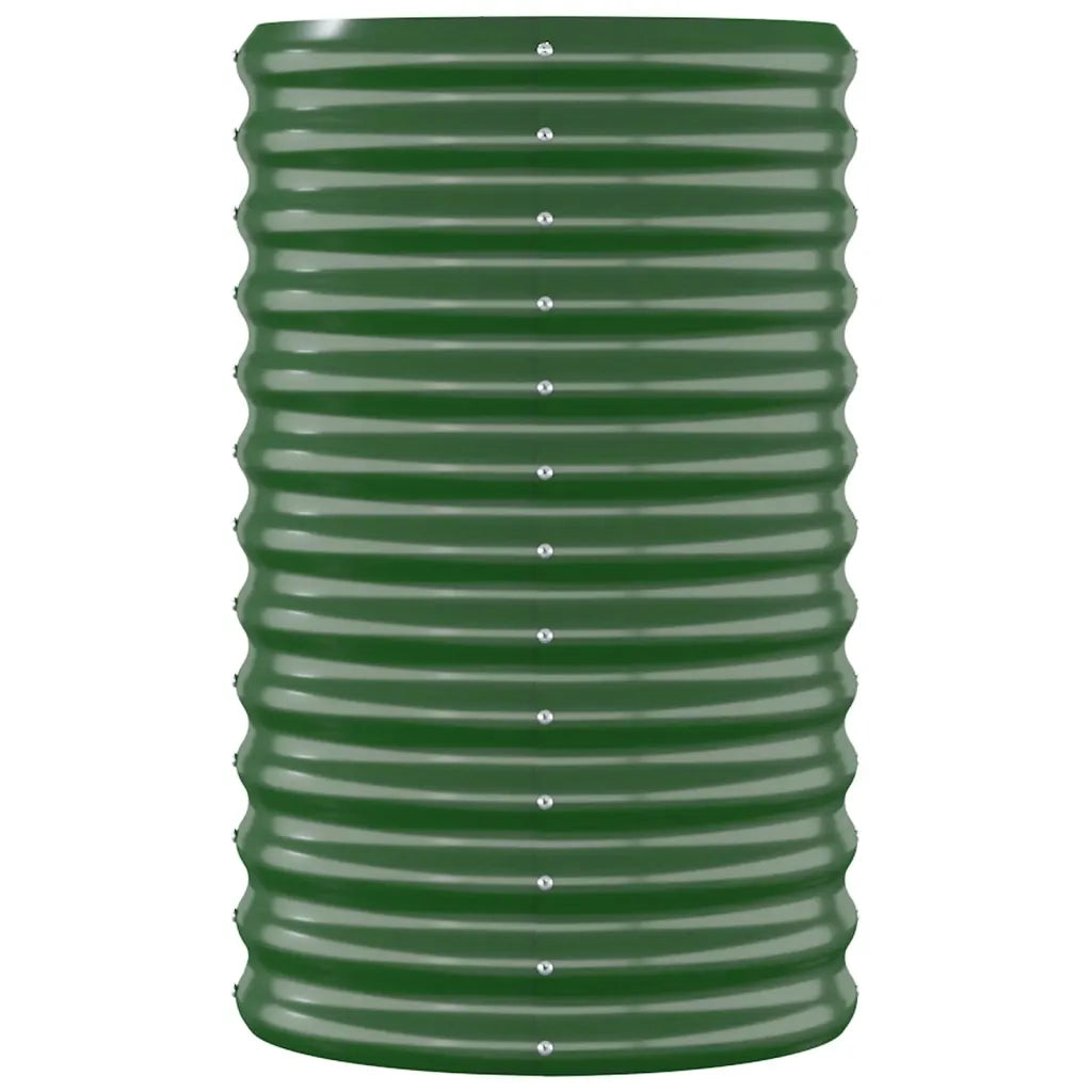 Letto Giardino Acciaio Zincato 114x40x68 cm Verde 318888