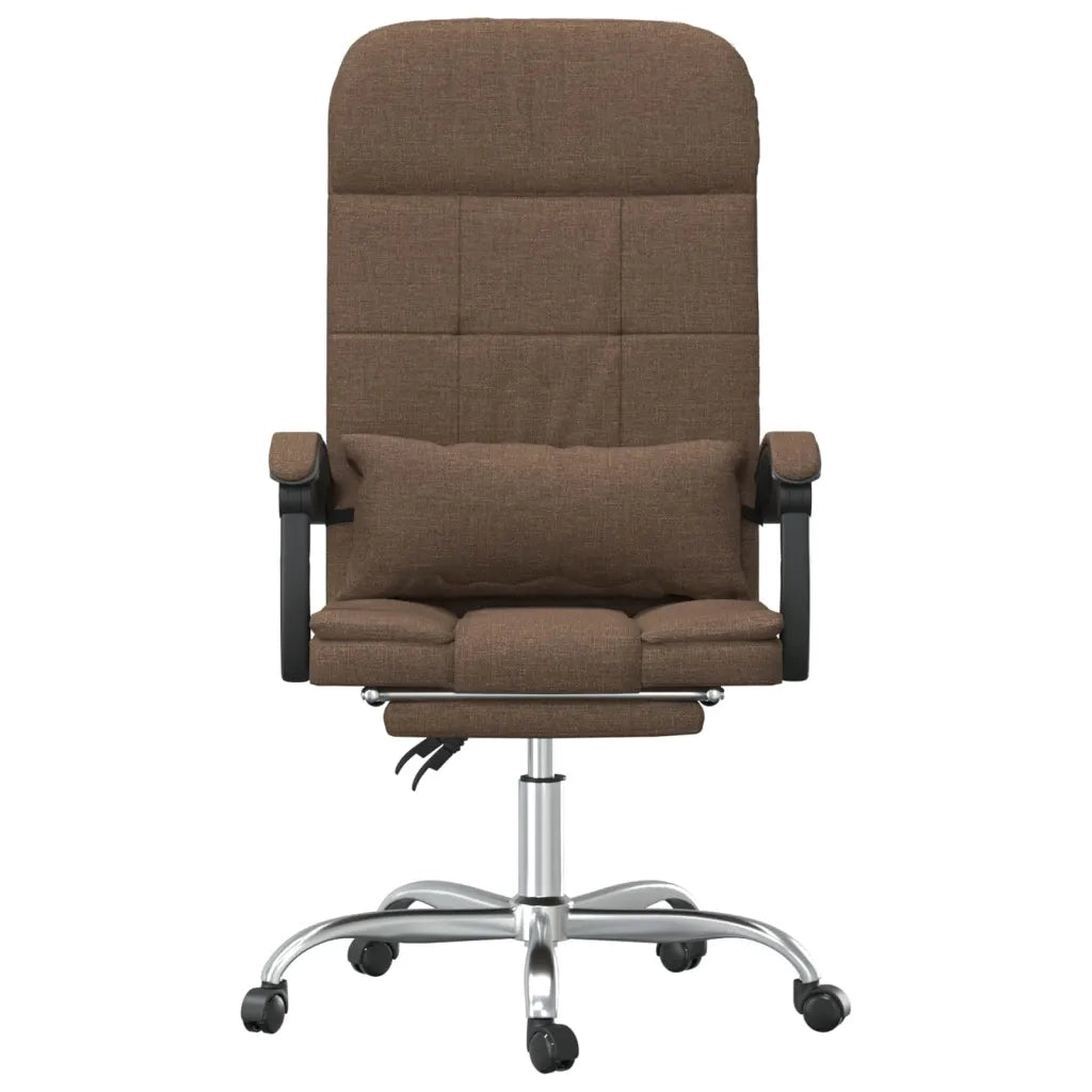 Sedia da Ufficio Massaggio Reclinabile Marrone in Tessuto cod mxl 24886