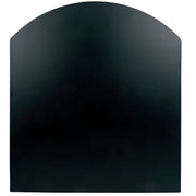 Pedana salva pavimento in lamiera stufa a pellet protezione cenere fuliggine *** misure 900 x 800 mm (tonda), confezi...