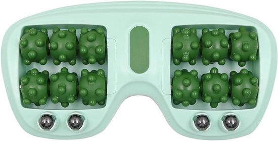 Massaggio rotolante per piedi - trattamento per il tendine d'Achille - fasciite plantare - riflessologia del piede - riduzione dello stress - rilassamento - adatto per massaggi al piede - colore verde.