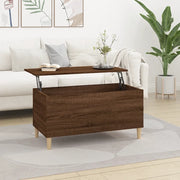 Tavolino Salotto Rovere Marrone 90x44,5x45 cm Legno Multistrato 819587