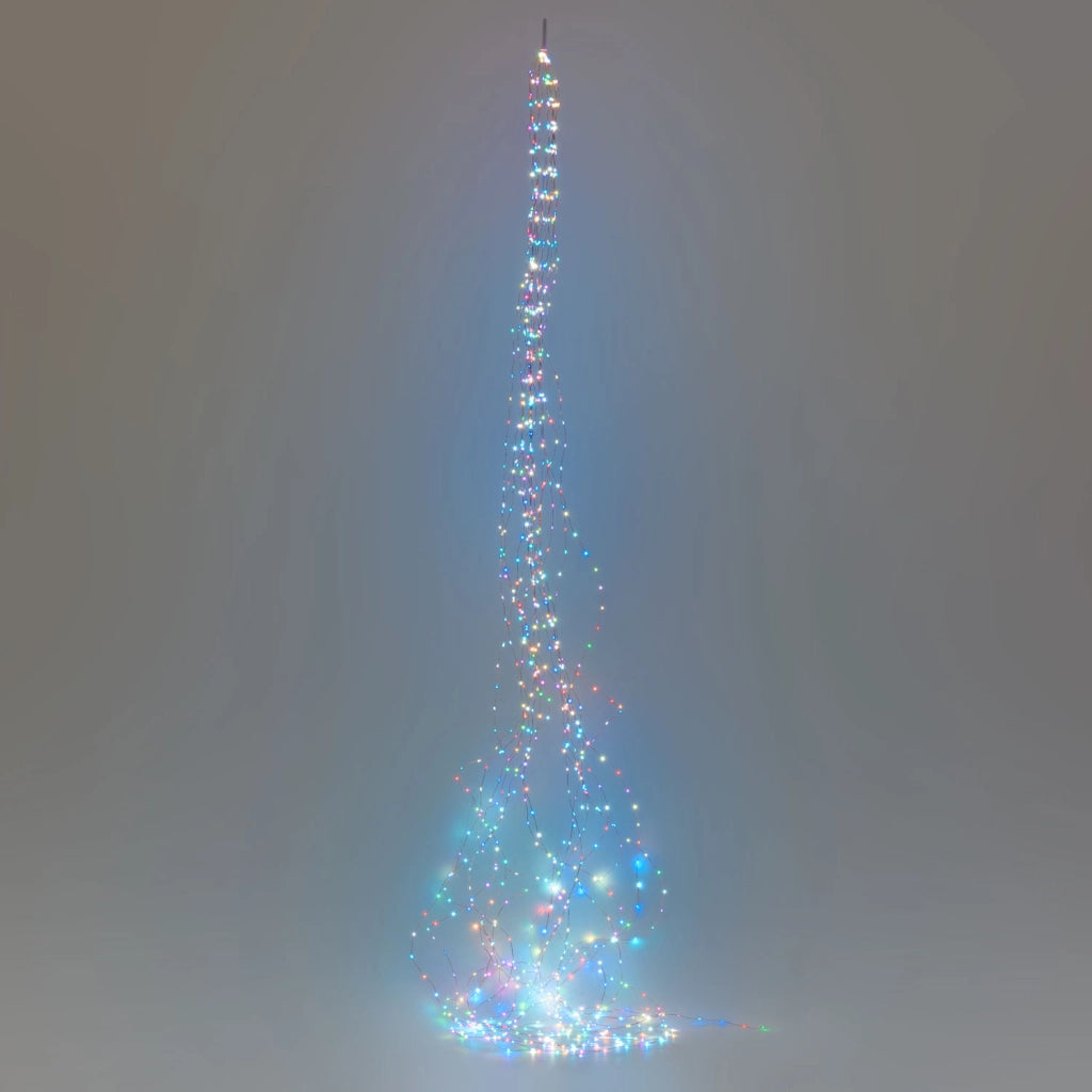 Cascata 960 MicroLED RGB 16x60 H300cm Luci di Natale