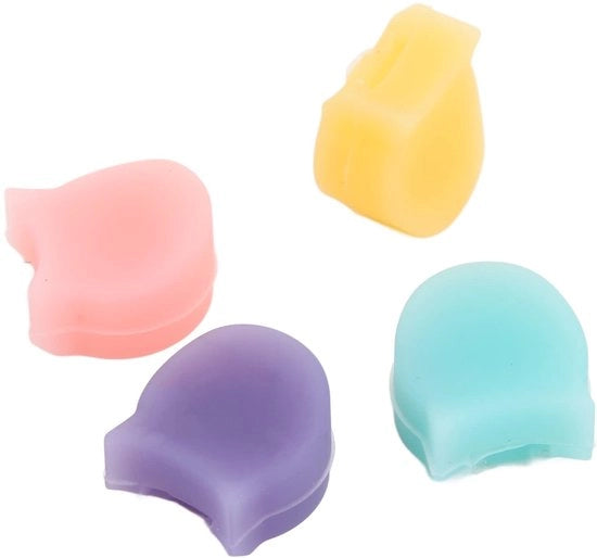 Protezione per dita - Pads di silicone - 4 pezzi - Pads colorati - Adatto per strumenti a fiato - Utilizzo comodo - Protezione per dita